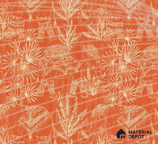 88119 | 10 Meter x 21 Inch PVC Florals Look Wallpaper - 57 Sq. Ft. | Minimum 15% wastage during installation