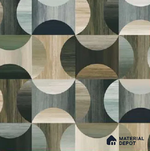 88123 | 10 Meter x 21 Inch PVC Patterned Look Wallpaper - 57 Sq. Ft. | Minimum 15% wastage during installation
