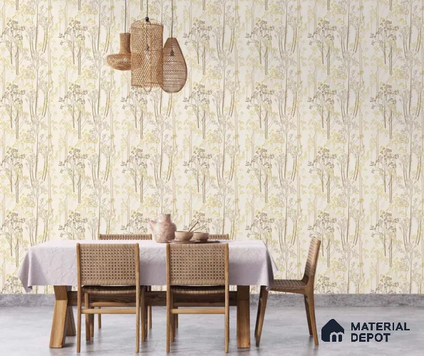 FL-2348 | 10 Meter x 21 Inch Non Woven Tropical Look Wallpaper - 57 Sq. Ft.