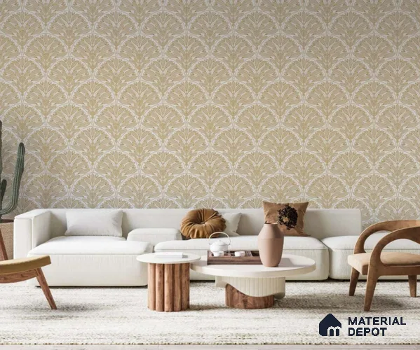 FL-2339 | 10 Meter x 21 Inch Non Woven Patterned Look Wallpaper - 57 Sq. Ft.