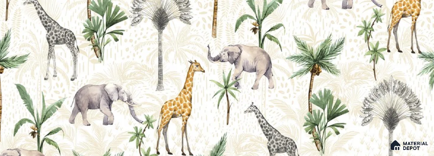 5131-1 | 5 Meter x 42 Inch PVC Animal Print Look Wallpaper - 57 Sq. Ft. | Minimum 15% wastage during installation