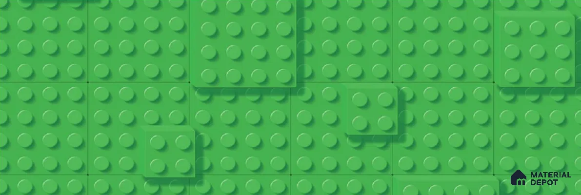 5123-2 | Green Toy Building Block PVC Patterned Wallpaper - 5 Meter x 42 Inch, 57 Sq. Ft. (Min. 15% Wastage)