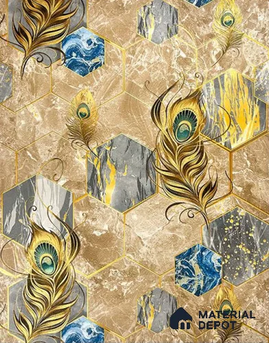 931703 | 10 Meter x 21 Inch PVC Patterned Look Wallpaper - 57 Sq. Ft.