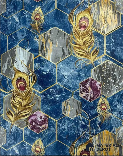 931706 | 10 Meter x 21 Inch PVC Patterned Look Wallpaper - 57 Sq. Ft.