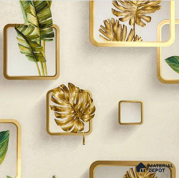 931802 | 10 Meter x 21 Inch PVC Patterned Look Wallpaper - 57 Sq. Ft.