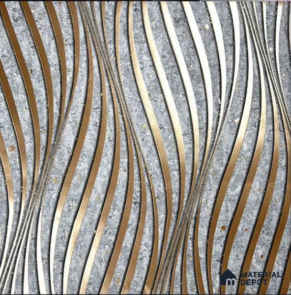 930063 | 10 Meter x 21 Inch PVC Patterned Look Wallpaper - 57 Sq. Ft.
