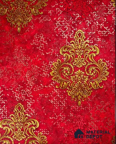 931205 | 10 Meter x 21 Inch PVC Damask Look Wallpaper - 57 Sq. Ft.