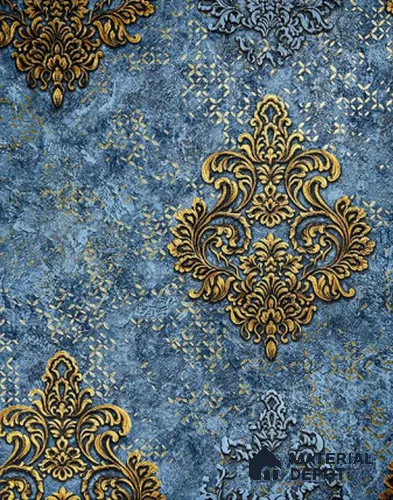 931206 | 10 Meter x 21 Inch PVC Damask Look Wallpaper - 57 Sq. Ft.