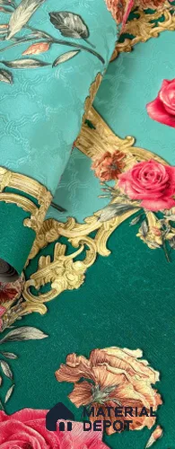 931601 | 10 Meter x 21 Inch PVC Florals Look Wallpaper - 57 Sq. Ft.