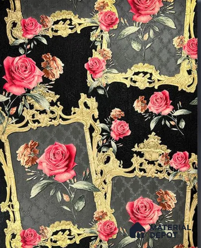931602 | 10 Meter x 21 Inch PVC Florals Look Wallpaper - 57 Sq. Ft.