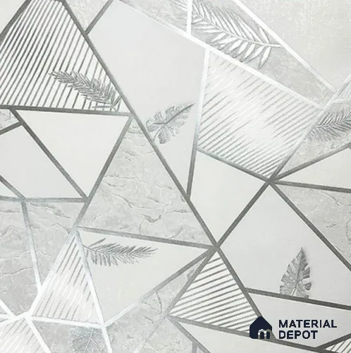 930012 | 10 Meter x 21 Inch PVC Geometric Look Wallpaper - 57 Sq. Ft.