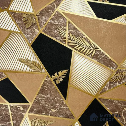 930013 | 10 Meter x 21 Inch PVC Geometric Look Wallpaper - 57 Sq. Ft.