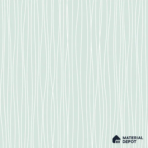 34507-5 | Mint Wavy Lines PVC Textured Wallpaper - 5 Meter x 41.7 Inches, 56.99 Sq. Ft. (Min. 15% Wastage)