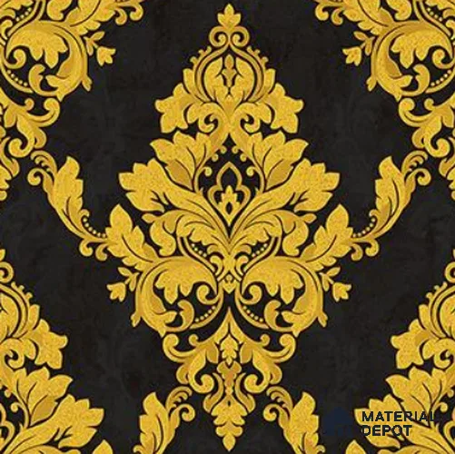 RG7018 | 10 Meter x 20.86 Inches Damask Look PVC Wallpaper - 56.94 Sq. Ft | Minimum 15% wastage during installation