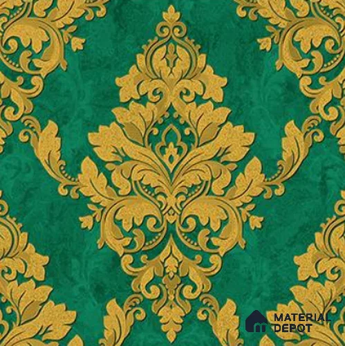RG7019 | 10 Meter x 20.86 Inches Damask Look PVC Wallpaper - 56.94 Sq. Ft | Minimum 15% wastage during installation