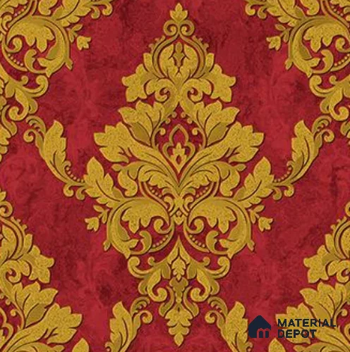 RG7020 | 10 Meter x 20.86 Inches Damask Look PVC Wallpaper - 56.94 Sq. Ft | Minimum 15% wastage during installation