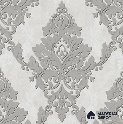 RG7016 | 10 Meter x 20.86 Inches Damask Look PVC Wallpaper - 56.94 Sq. Ft | Minimum 15% wastage during installation