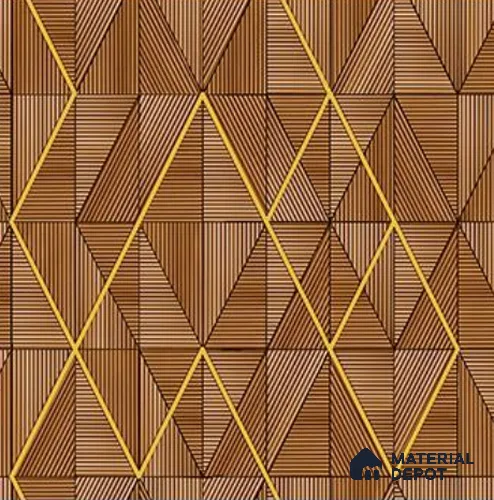 RG7023 | 10 Meter x 20.86 Inches Geometric Look PVC Wallpaper - 56.94 Sq. Ft | Minimum 15% wastage during installation