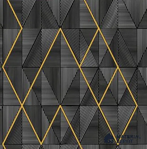 RG7024 | 10 Meter x 20.86 Inches Geometric Look PVC Wallpaper - 56.94 Sq. Ft | Minimum 15% wastage during installation