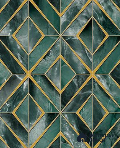 RG7031 | 10 Meter x 20.86 Inches Geometric Look PVC Wallpaper - 56.94 Sq. Ft | Minimum 15% wastage during installation
