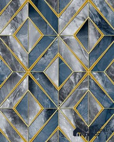 RG7030 | 10 Meter x 20.86 Inches Geometric Look PVC Wallpaper - 56.94 Sq. Ft | Minimum 15% wastage during installation
