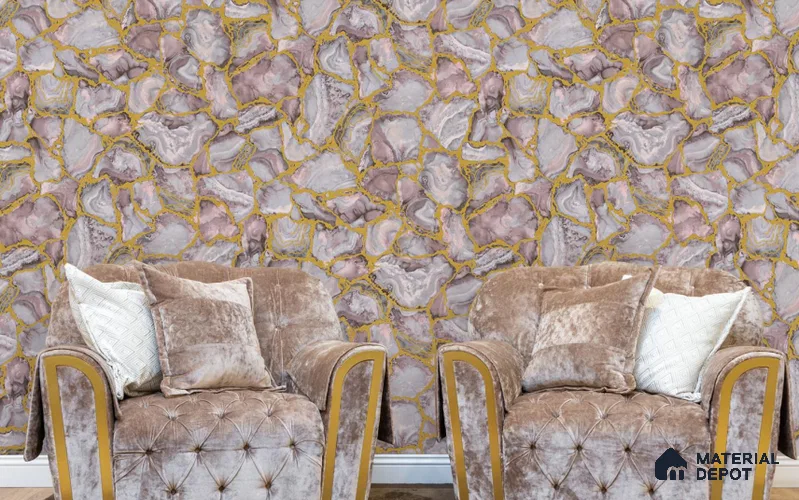 RG7059 | 10 Meter x 20.86 Inches Abstract Look PVC Wallpaper - 56.94 Sq. Ft | Minimum 15% wastage during installation