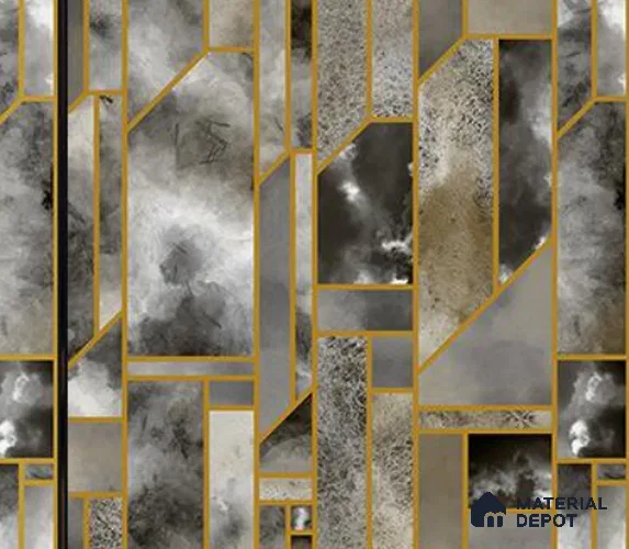 RG7065 | 10 Meter x 20.86 Inches Geometric Look PVC Wallpaper - 56.94 Sq. Ft | Minimum 15% wastage during installation