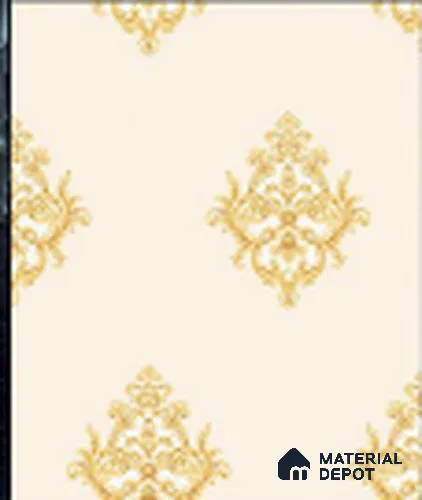 KA 7013 | 10 Meter x 20.86 Inches Damask Look PVC Wallpaper - 56.94 Sq. Ft | Minimum 15% wastage during installation