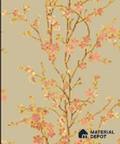 KA 7020 | 10 Meter x 20.86 Inches Florals Look PVC Wallpaper - 56.94 Sq. Ft | Minimum 15% wastage during installation
