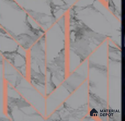 KA 7028 | 10 Meter x 20.86 Inches Geometric Look PVC Wallpaper - 56.94 Sq. Ft | Minimum 15% wastage during installation