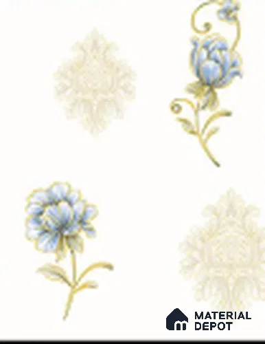 KA 7043 | 10 Meter x 20.86 Inches Florals Look PVC Wallpaper - 56.94 Sq. Ft | Minimum 15% wastage during installation