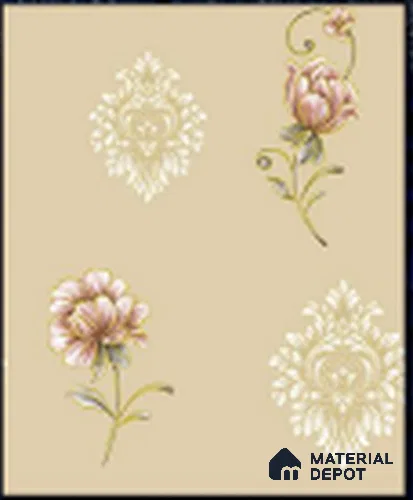 KA 7045 | 10 Meter x 20.86 Inches Florals Look PVC Wallpaper - 56.94 Sq. Ft | Minimum 15% wastage during installation