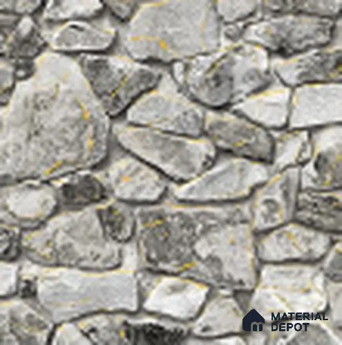 KA 7061 | 10 Meter x 20.86 Inches Stone Look PVC Wallpaper - 56.94 Sq. Ft | Minimum 15% wastage during installation
