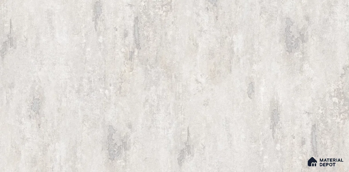 81234-1 | Pearl White Streaked Plaster PVC Patterned Wallpaper - 5 Meter x 42 Inch, 57 Sq. Ft. (Min. 15% Wastage)