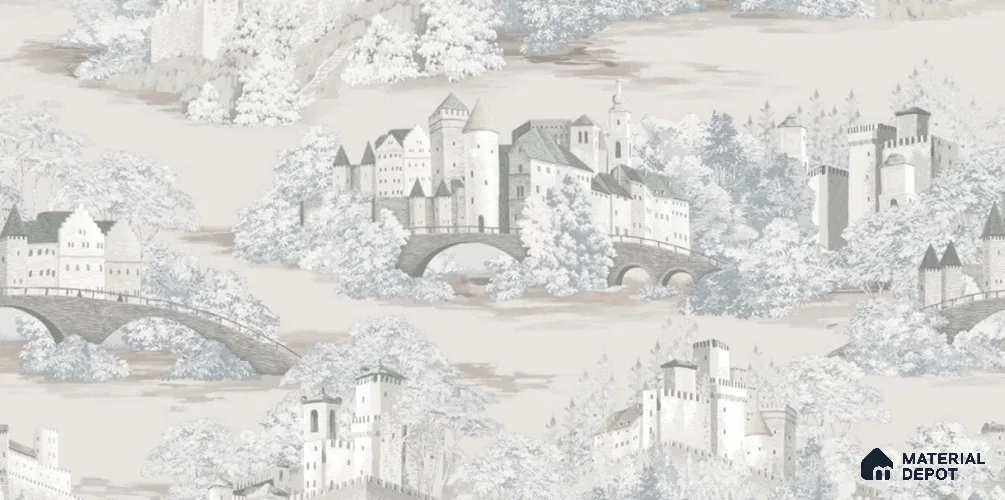 81230-2 | 5 Meter x 42 Inch PVC Patterned Look Wallpaper - 57 Sq. Ft. | Minimum 15% wastage during installation