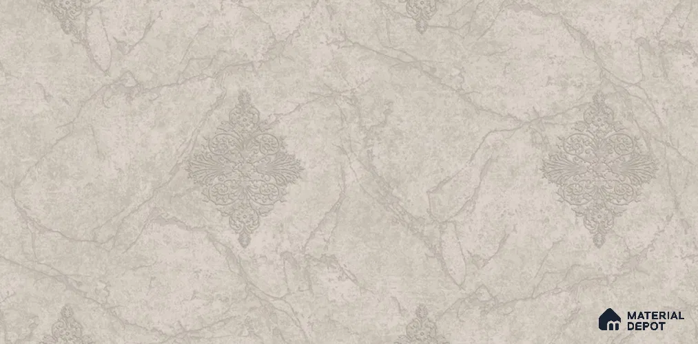 81228-3 | 5 Meter x 42 Inch PVC Damask Look Wallpaper - 57 Sq. Ft. | Minimum 15% wastage during installation