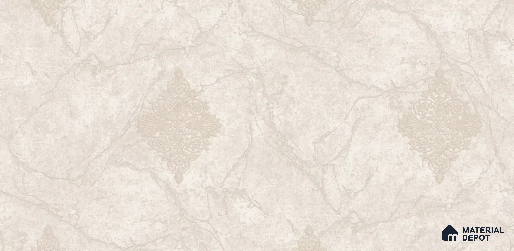 81228-2 | 5 Meter x 42 Inch PVC Damask Look Wallpaper - 57 Sq. Ft. | Minimum 15% wastage during installation