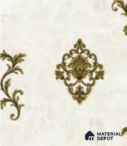 RD2902 | 10 Meter x 21 Inch PVC Damask Look Wallpaper - 57 Sq. Ft. | Minimum 15% wastage during installation