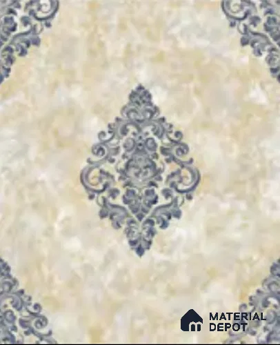 RD2938 | 10 Meter x 21 Inch PVC Damask Look Wallpaper - 57 Sq. Ft. | Minimum 15% wastage during installation
