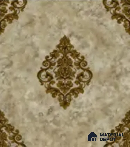 RD2932 | 10 Meter x 21 Inch PVC Damask Look Wallpaper - 57 Sq. Ft. | Minimum 15% wastage during installation