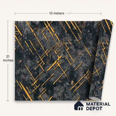 WK100-21 | 10 Meter x 21 Inches Patterned Look Wallpaper - 57.41 Sq. Ft. | Minimum 15% wastage during installation