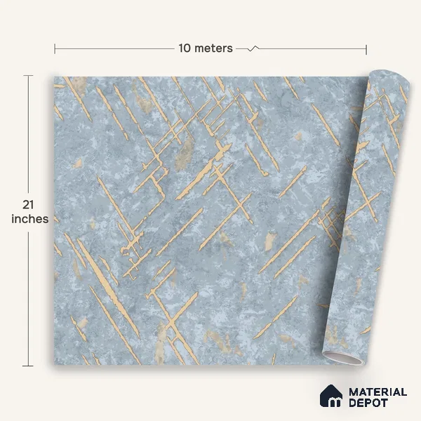 WK100-22 | 10 Meter x 21 Inches Patterned Look Wallpaper - 57.41 Sq. Ft. | Minimum 15% wastage during installation