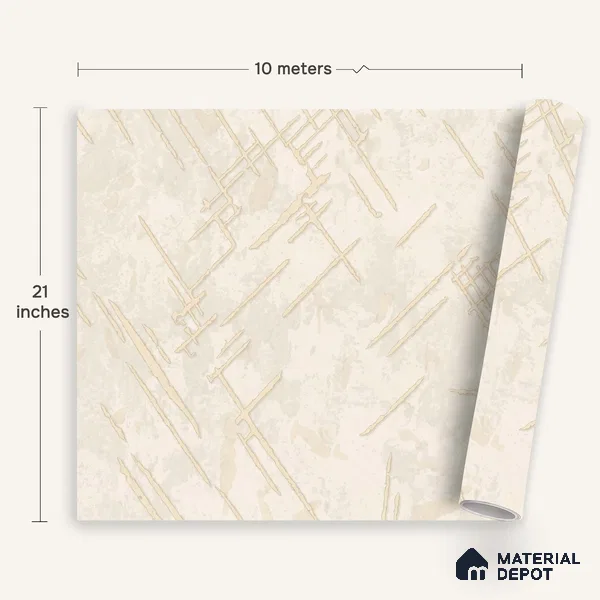 WK100-25 | 10 Meter x 21 Inches Patterned Look Wallpaper - 57.41 Sq. Ft. | Minimum 15% wastage during installation