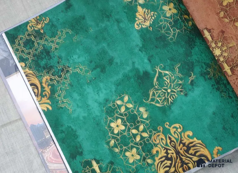 HM107 | 10 Meter x 21 Inches Damask Look Wallpaper - 57.41 Sq. Ft. | Minimum 15% wastage during installation