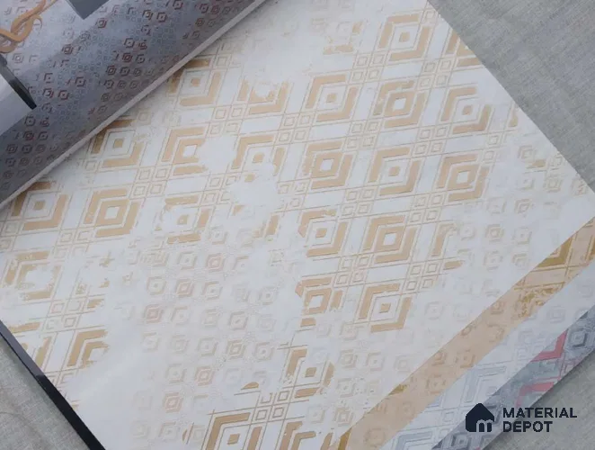 HM112 | 10 Meter x 21 Inches Patterned Look Wallpaper - 57.41 Sq. Ft. | Minimum 15% wastage during installation