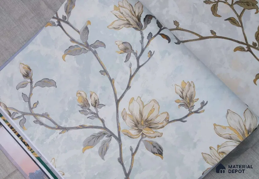 HM118 | 10 Meter x 21 Inches Florals Look Wallpaper - 57.41 Sq. Ft. | Minimum 15% wastage during installation