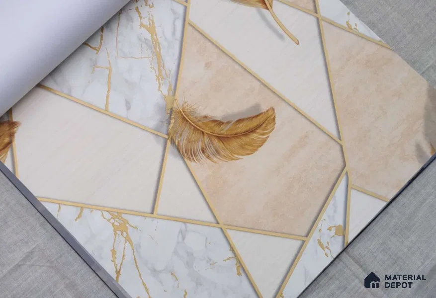 HM135 | 10 Meter x 21 Inches Patterned Look Wallpaper - 57.41 Sq. Ft. | Minimum 15% wastage during installation
