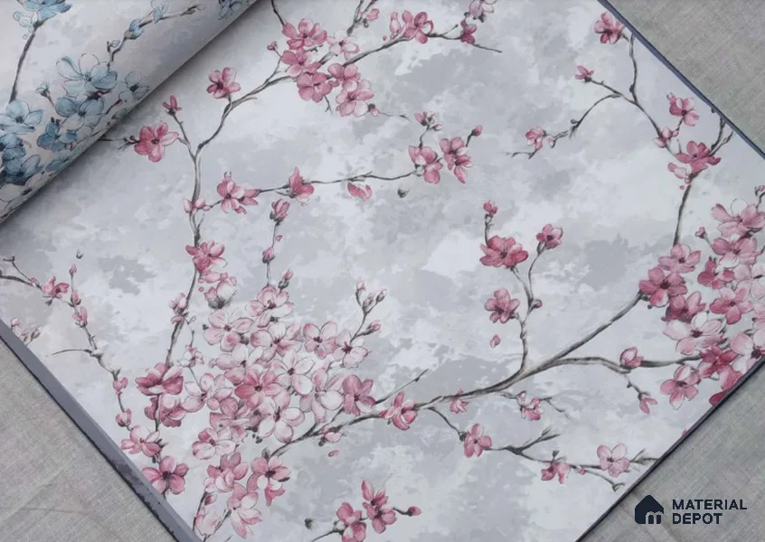 HM161 | 10 Meter x 21 Inches Florals Look Wallpaper - 57.41 Sq. Ft. | Minimum 15% wastage during installation