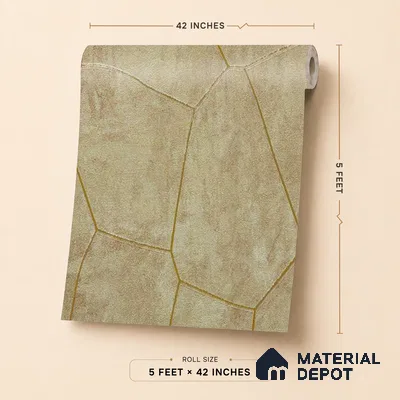 88604 | 5 Meter x 42 Inches Patterned Look Wallpaper - 57.41 Sq. Ft. | Minimum 15% wastage during installation