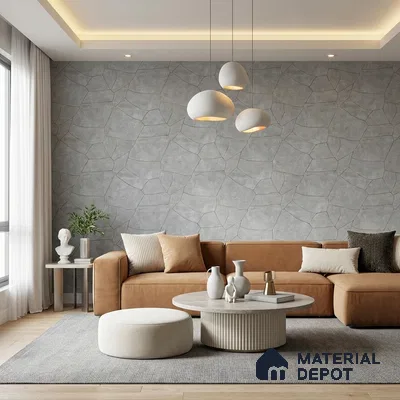88603 | 5 Meter x 42 Inches Patterned Look Wallpaper - 57.41 Sq. Ft. | Minimum 15% wastage during installation